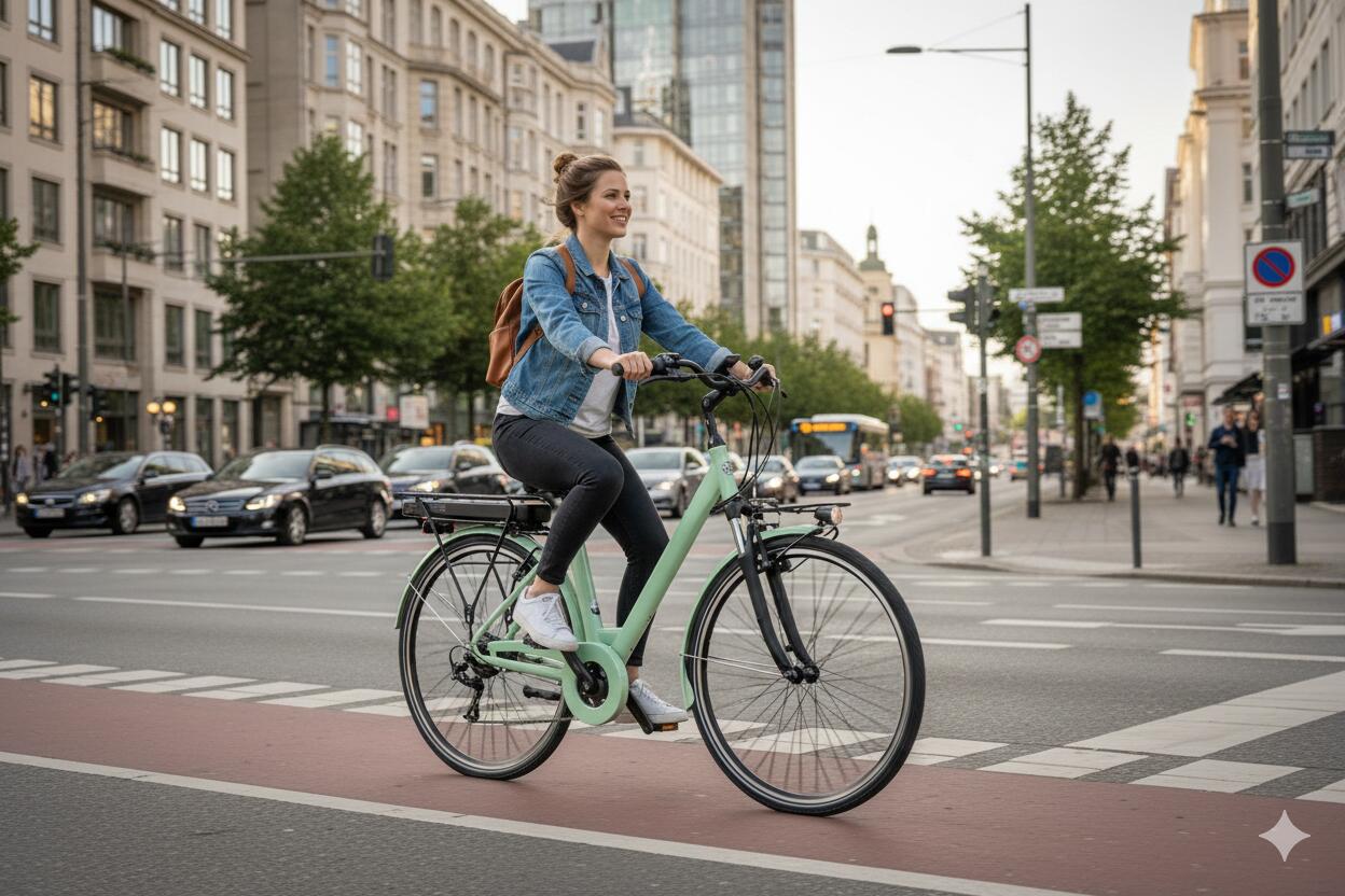 BICICLETA ELÉCTRICA A3 ATHENA 28 VERDE 4/5
