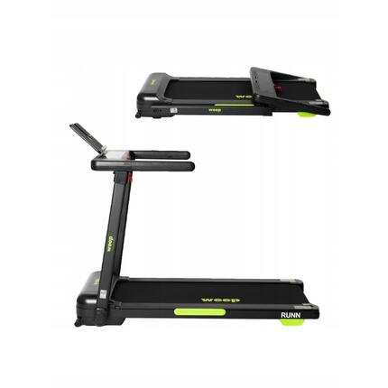 Bieżnia elektryczna składana Weep Runn auto kąt nachyl. 15 km/h 120 kg app