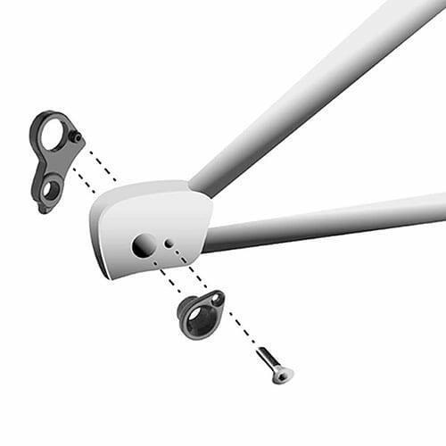 Patte derailleur alu  adaptable    cadre cube (gh - 176) 2/6