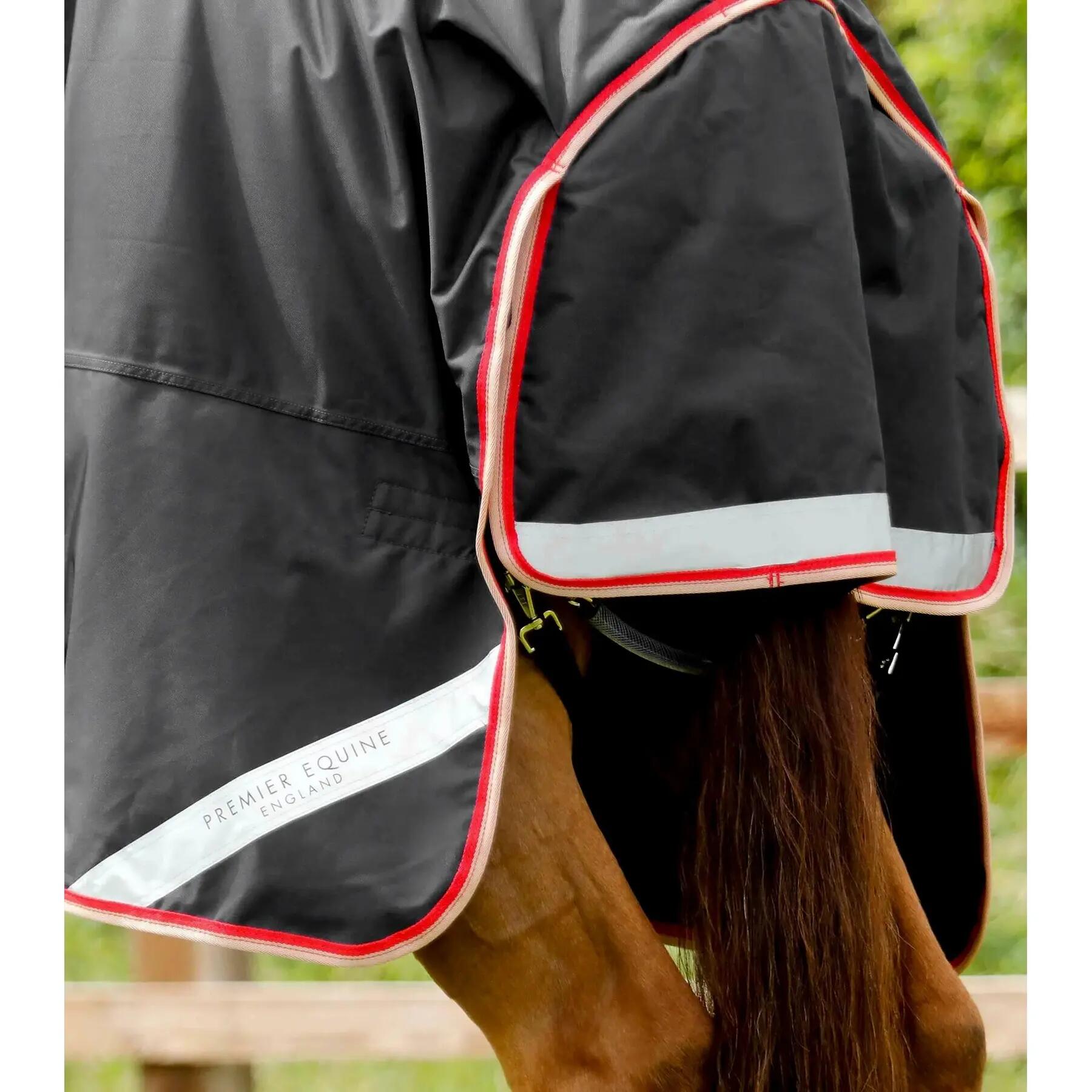 Waterproof outdoor horse blanket with neck cover Premier Equine Buster 100 g 4/5