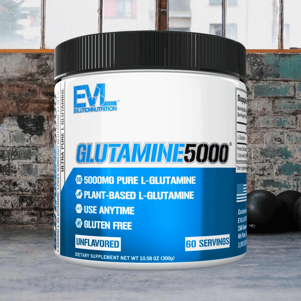 EVL Nutrition Glutamine 5000 (300g) Unflavoured - Acides aminés - Glutamine 2/3