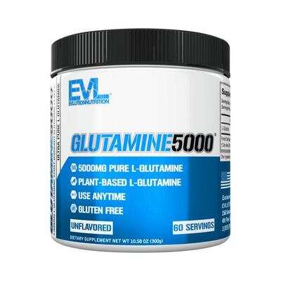 Evl nutrition glutamine 5000 (300g) unflavoured - aminozuren - glutamine