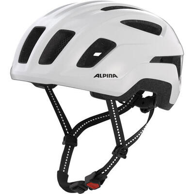 Olympic sportswear alpina paranus fietshelm 55-59 cm glans wit