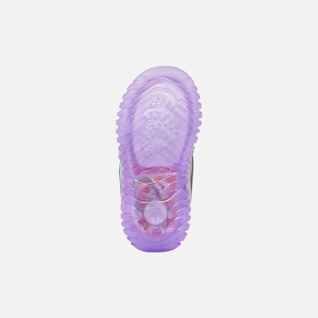 Baskets Bébé Fille LIGHTYLOO BABY GIRL Argent/Lilas 7/7