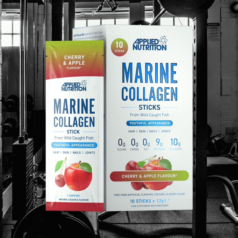 Applied Nutrition Marine Collagen Sticks (10x12g) Cherry Apple - Eiweiße 2/3