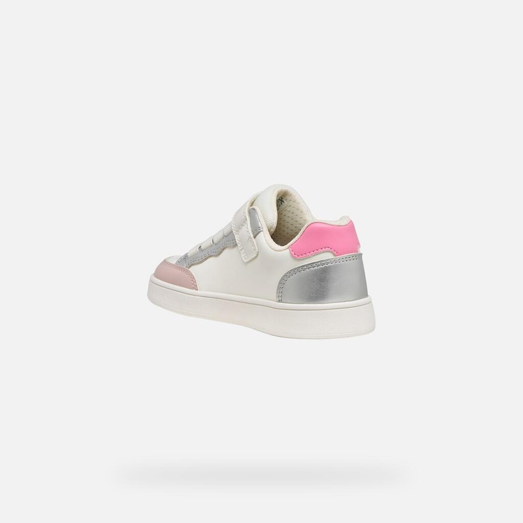 Baskets Fille ECLYPER GIRL Blanc/Rose 5/7