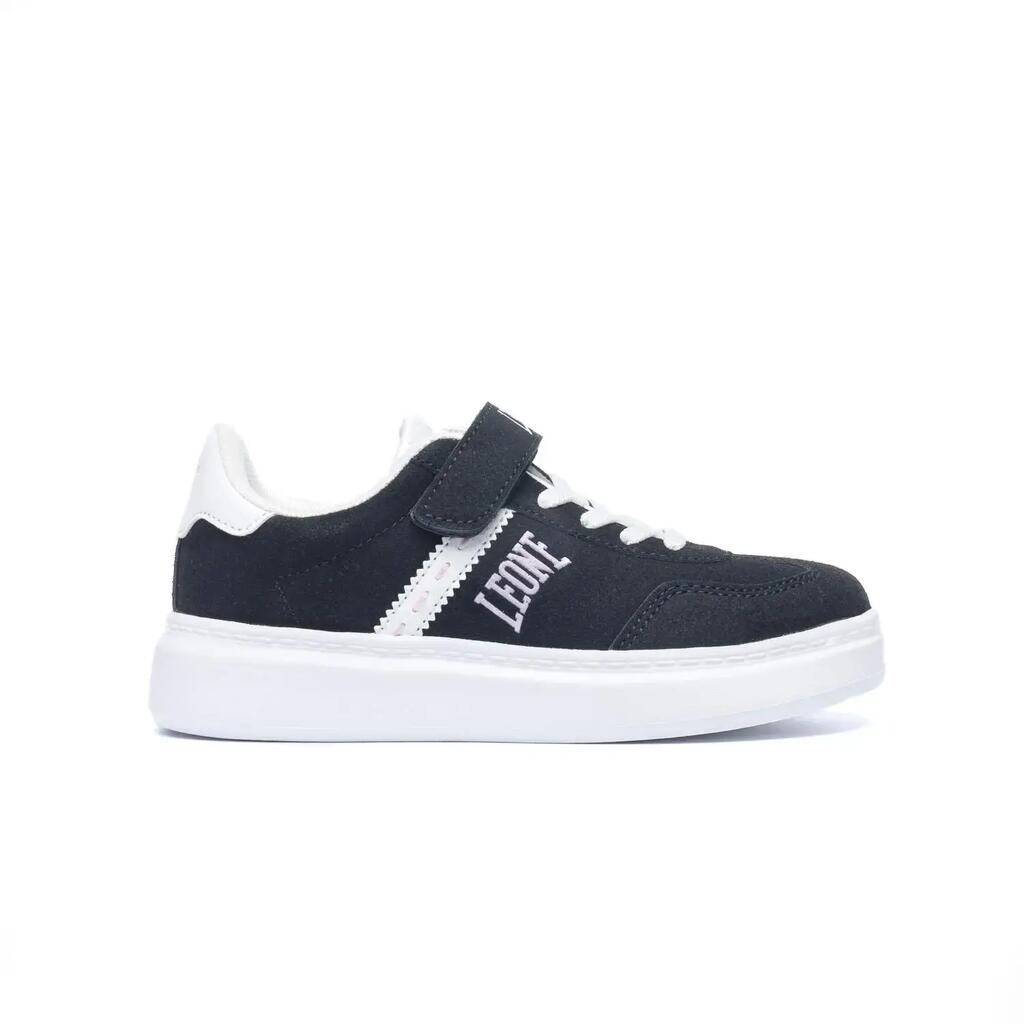 Leone 1947 Stripe Girls' Sneakers with Strap and Laces