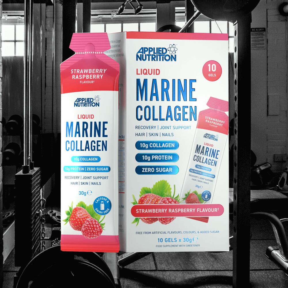 Applied Nutrition Liquid Marine Collagen (10x30g) Strawberry Raspberry 2/3
