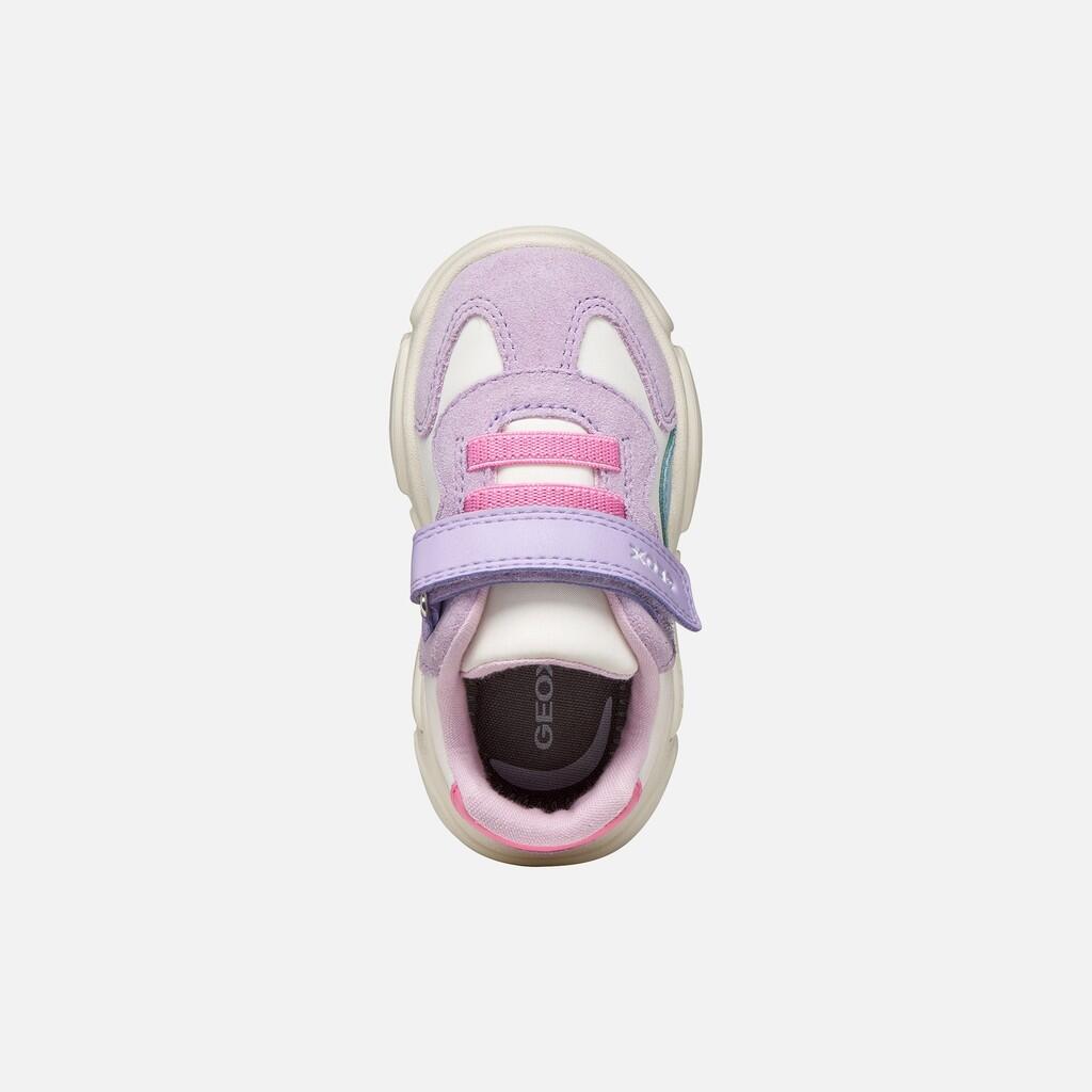 Baskets Bébé Fille B CIUFCIUF GIRL Blanc Cassé/Lilas 7/7