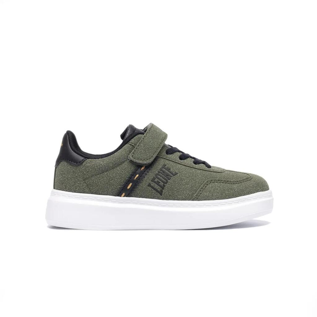 Leone 1947 Stripe Children's Sneakers with Strap and Laces