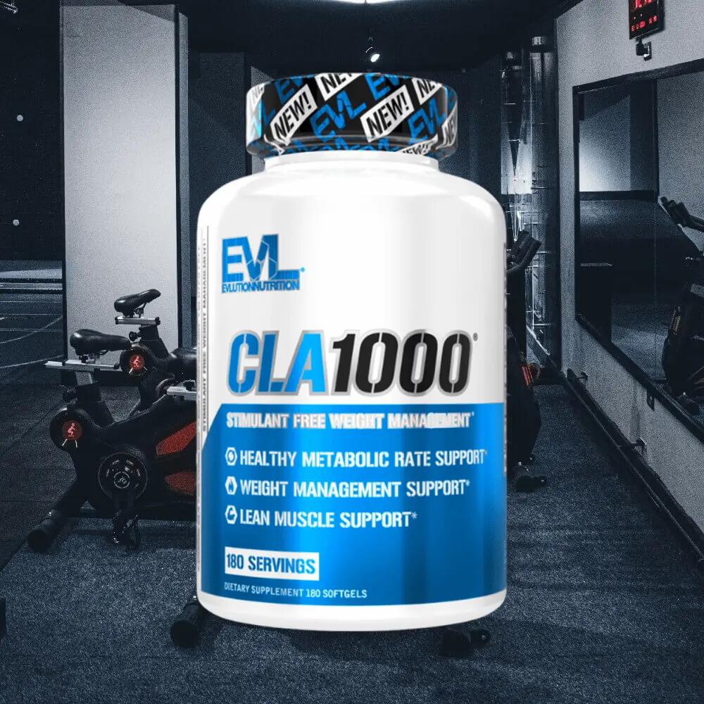 EVL Nutrition CLA1000 Softgels (180) Standard - Dieet & Gewichtsbeheersing - CLA 2/3