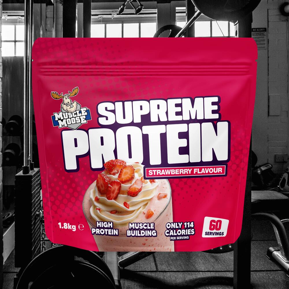 Muscle Moose Supreme Protein (1800g) Strawberry - Eiweiße - Protein-Mischung 2/3
