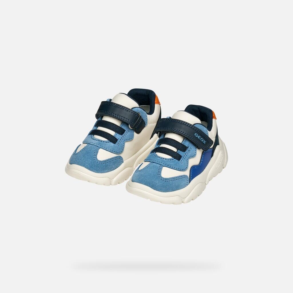 Baskets Bébé Garçon B CIUFCIUF BOY Ivoire/Bleu Clair 3/7