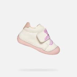 Premiers Pas Bébé Fille B TUTIM GIRL Blanc/Rose