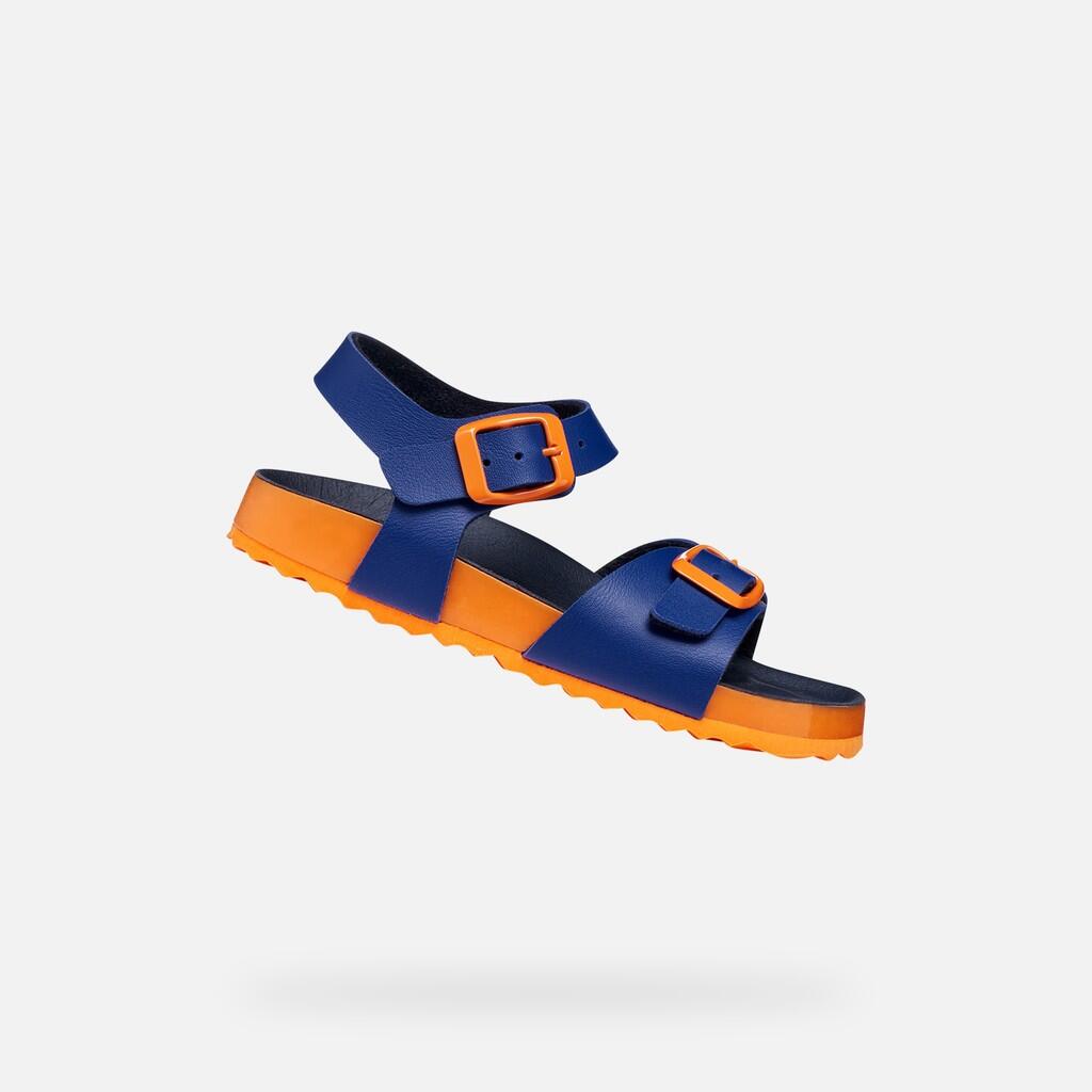 bleu royal / orange