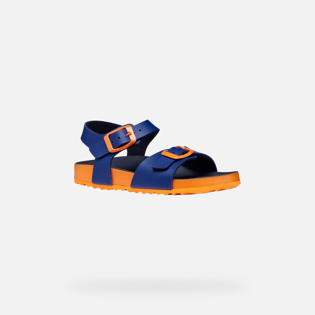 Sandales Garçon GHITA BOY Bleu Roi/Orange 4/7