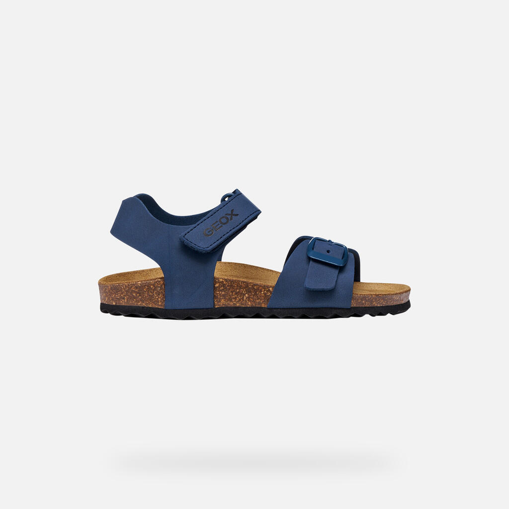 Sandales Garçon J GHITA BOY Bleu Foncé 2/7