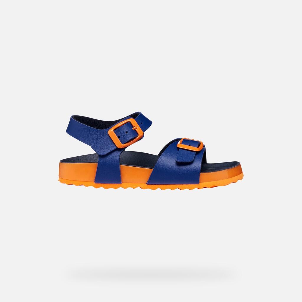 Sandales Garçon GHITA BOY Bleu Roi/Orange 2/7
