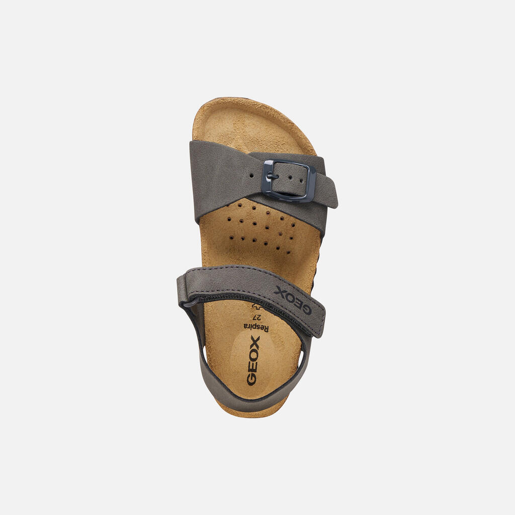Sandales Garçon GHITA BOY Gris Foncé 7/7