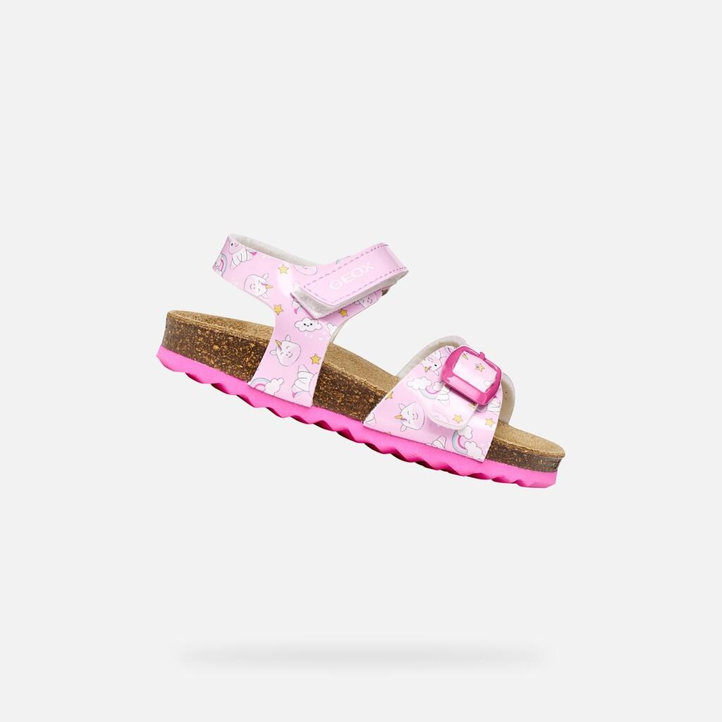 Sandales Bébé Fille B SANDAL CHALKI GIRL Rose/Multicolore 1/7