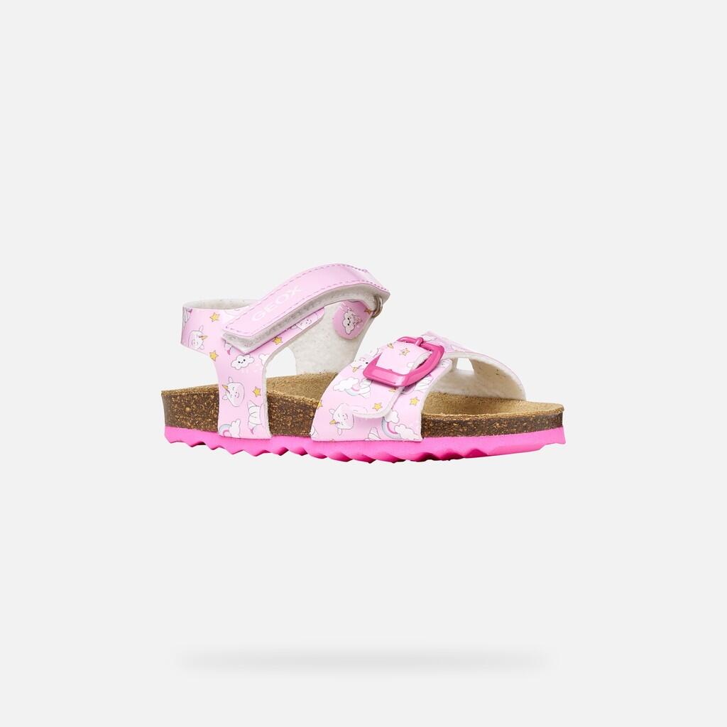 Sandales Bébé Fille B SANDAL CHALKI GIRL Rose/Multicolore 4/7