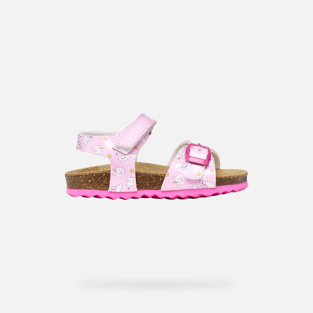 Sandales Bébé Fille B SANDAL CHALKI GIRL Rose/Multicolore 2/7
