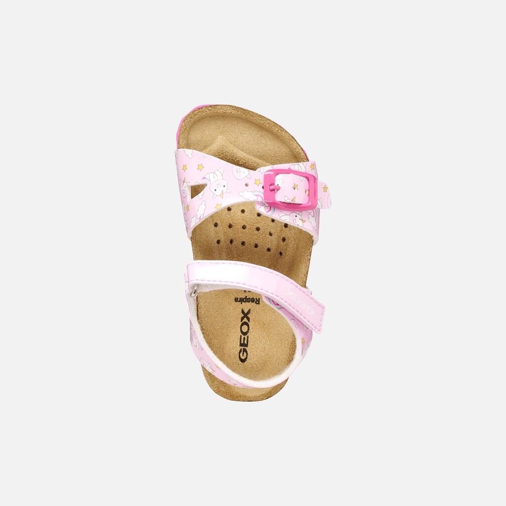 Sandales Bébé Fille B SANDAL CHALKI GIRL Rose/Multicolore 7/7