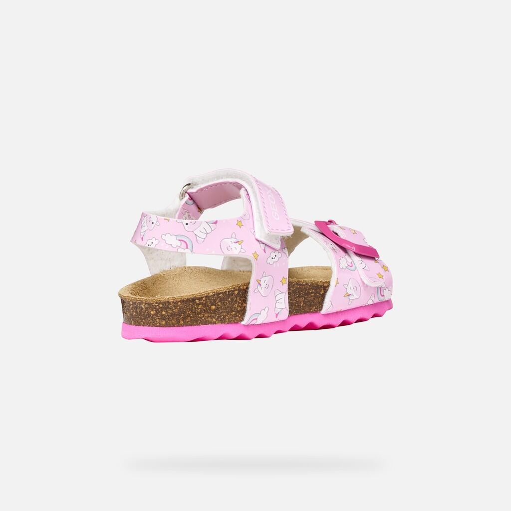 Sandales Bébé Fille B SANDAL CHALKI GIRL Rose/Multicolore 6/7