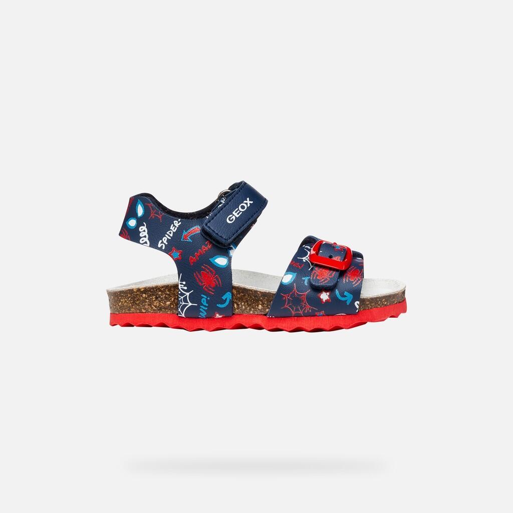 Sandales Bébé Garçon SANDAL CHALKI BABY BOY Bleu Marine/Rouge 2/7