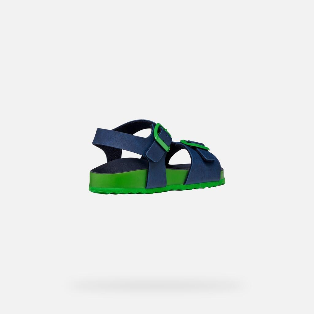 Sandales Garçon GHITA BOY Bleu Aviateur/Vert 6/7