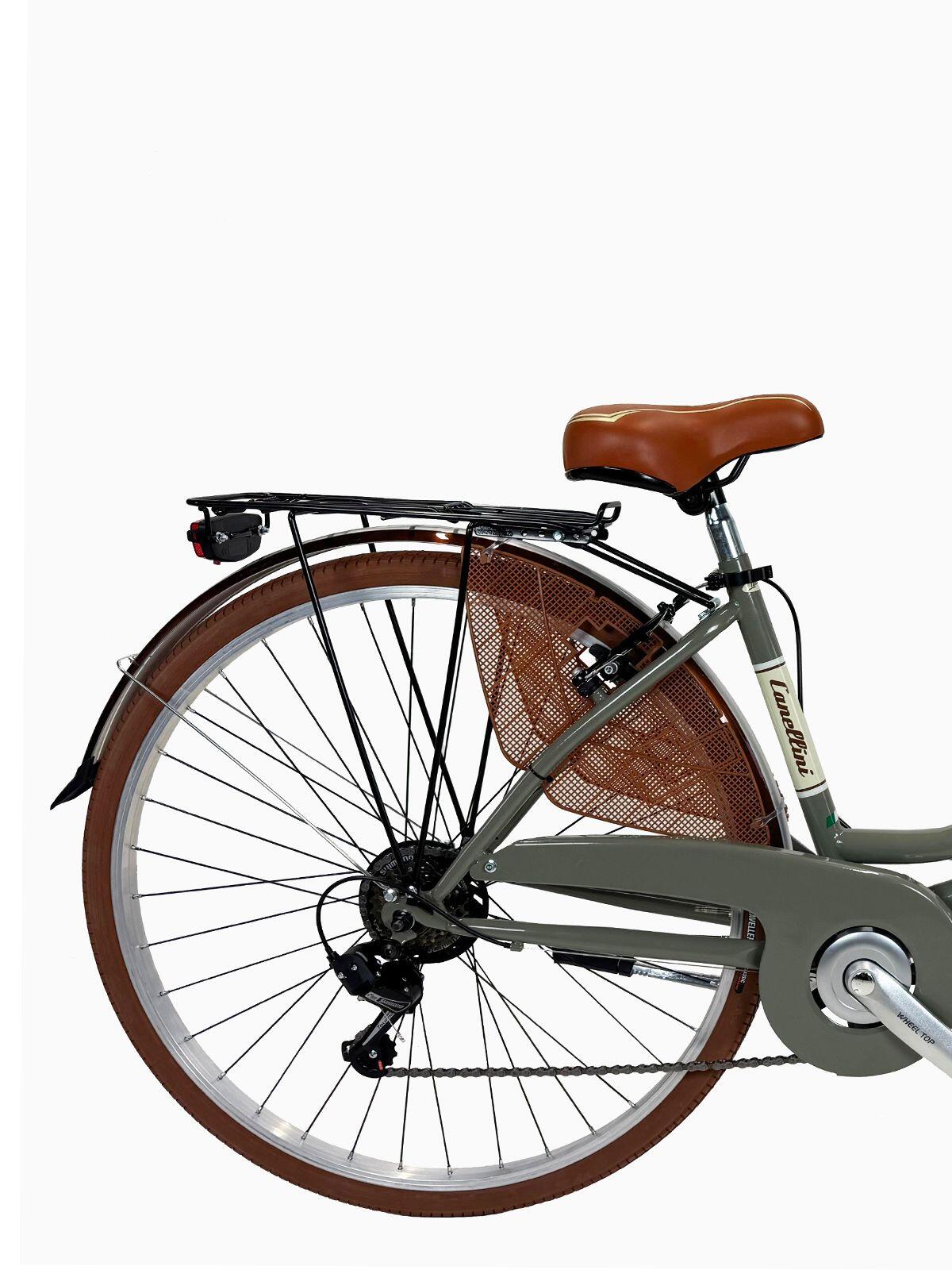 Bicicleta urbana Dolce Vita by Canellini VENERE 28" con cesta - Gris 2/3