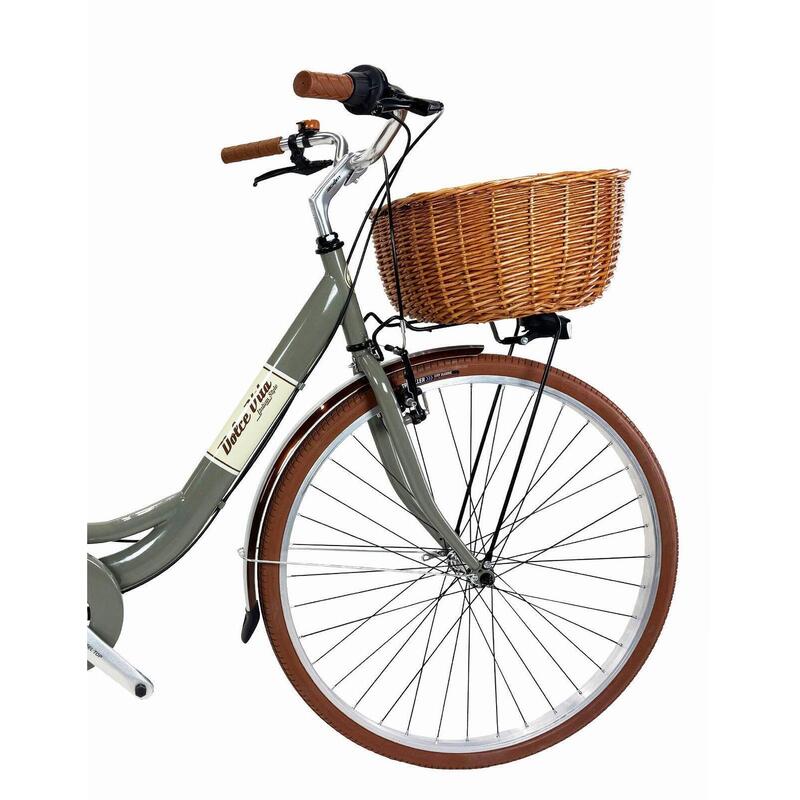 Bicicletă de oraș Dolce Vita by Canellini VENERE 28" cu coș - Gri