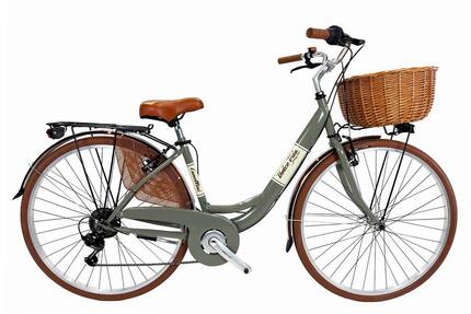 Vélo de ville Dolce Vita by Canellini VENERE 28" avec panier - Gris