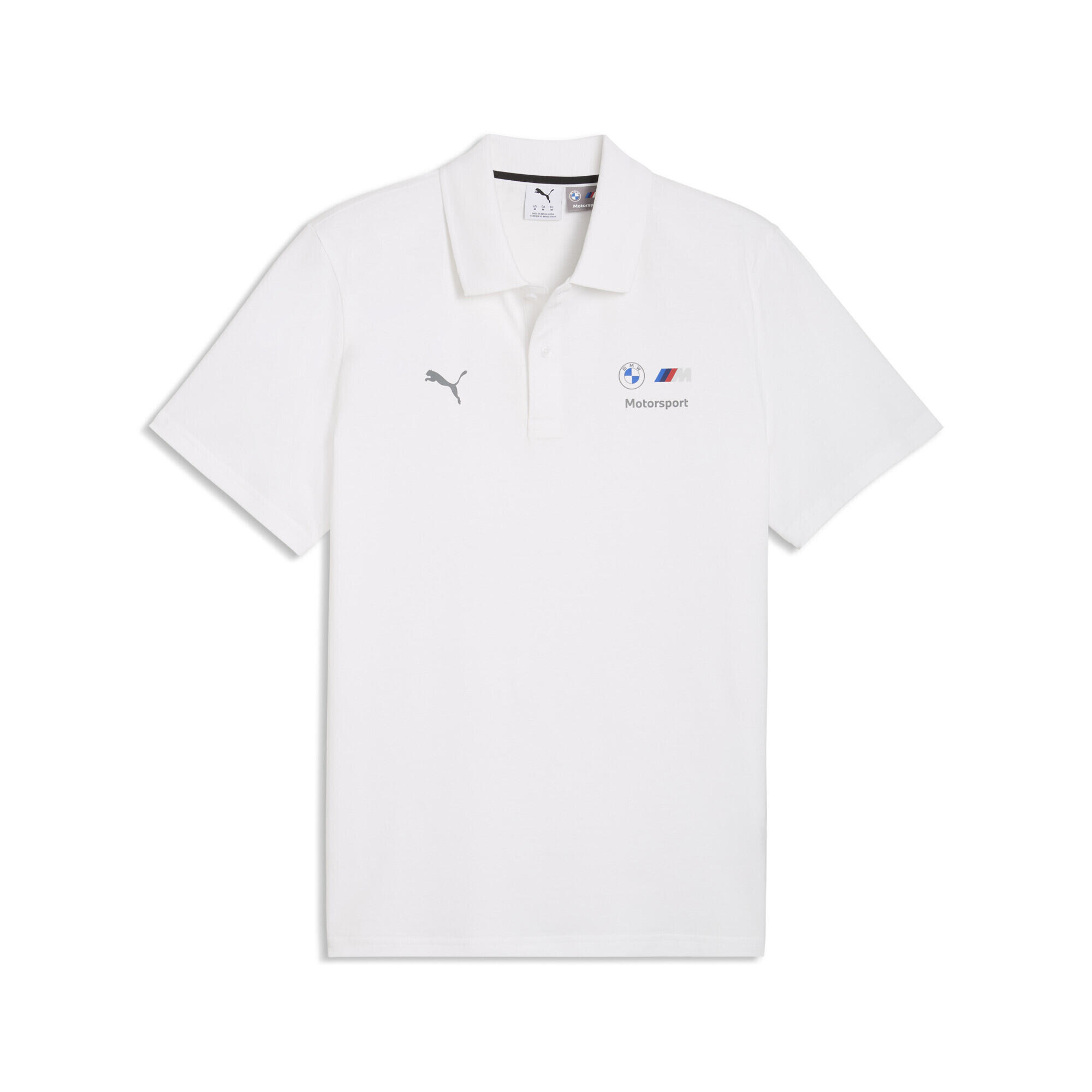 Tricou bărbați logo Puma și BMW Motorsport Essentials Polo, negru PUMA