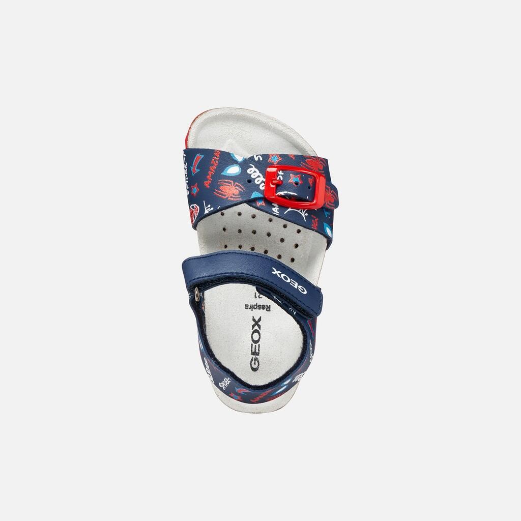 Sandales Bébé Garçon SANDAL CHALKI BABY BOY Bleu Marine/Rouge 7/7