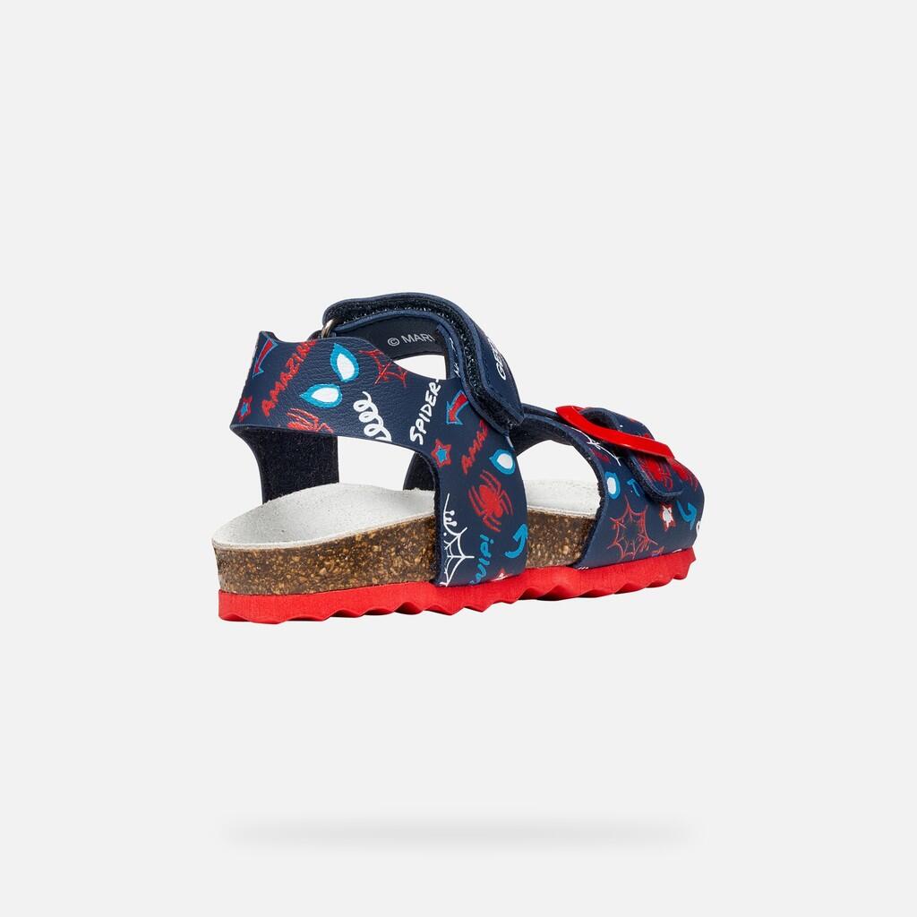 Sandales Bébé Garçon SANDAL CHALKI BABY BOY Bleu Marine/Rouge 6/7