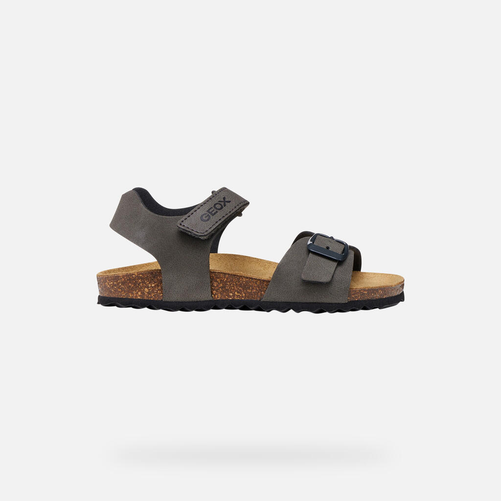 Sandales Garçon GHITA BOY Gris Foncé 2/7