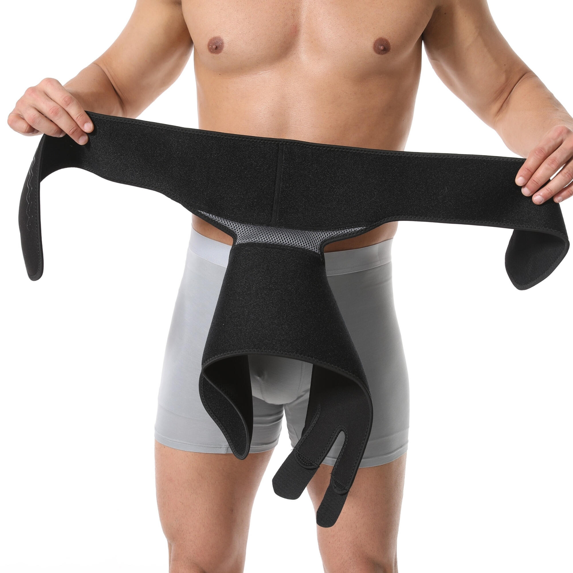 Heupbrace réglable – Compression hanche & aine – Noir – Taille S 6/7