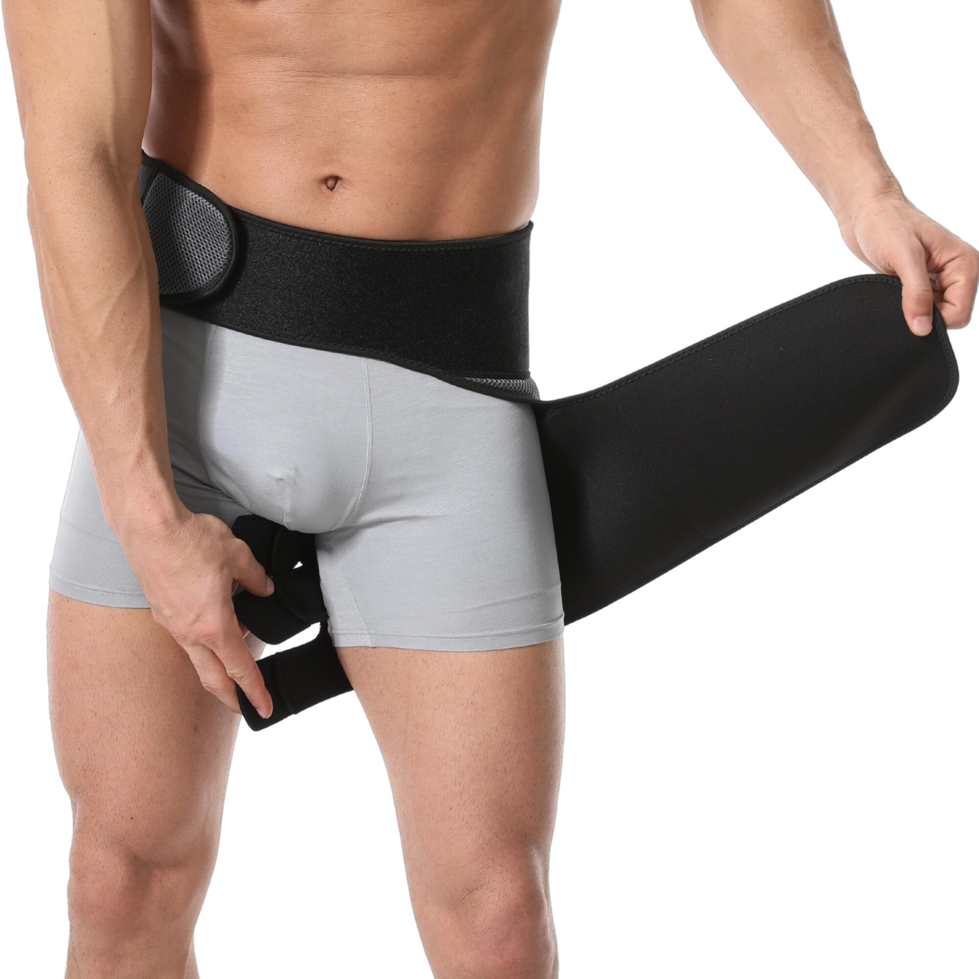 Heupbrace réglable – Compression hanche & aine – Noir – Taille S 5/7