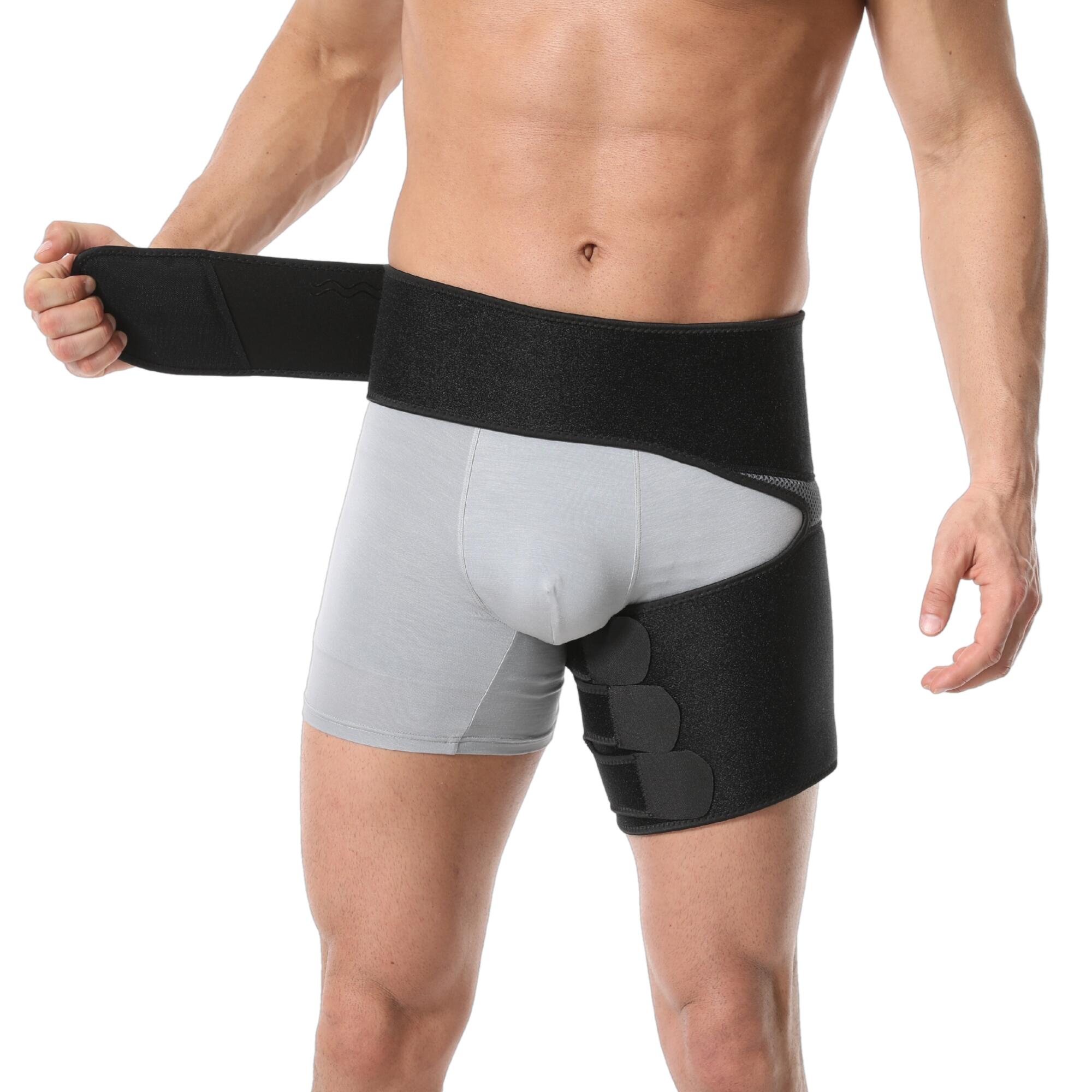 Heupbrace réglable – Compression hanche & aine – Noir – Taille S 4/7