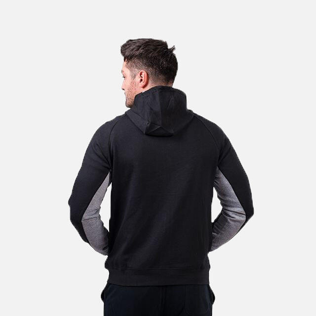 Hanorac bumbac PEAK Downtown negru/gri