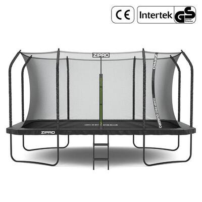 Trampoline rechthoekig jump pro quadro 427x244 cm met veiligheidsnet, ladder