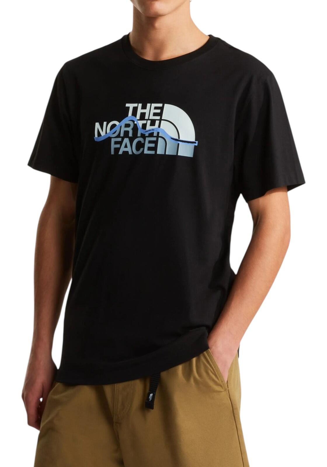 Koszulka turystyczna męska The North Face M Mountain Line Regular Tee 3/4