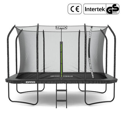 Trampolina Ogrodowa Prostokątna z Siatką Wewnętrzną Jump Pro Quadro 12FT 366cm