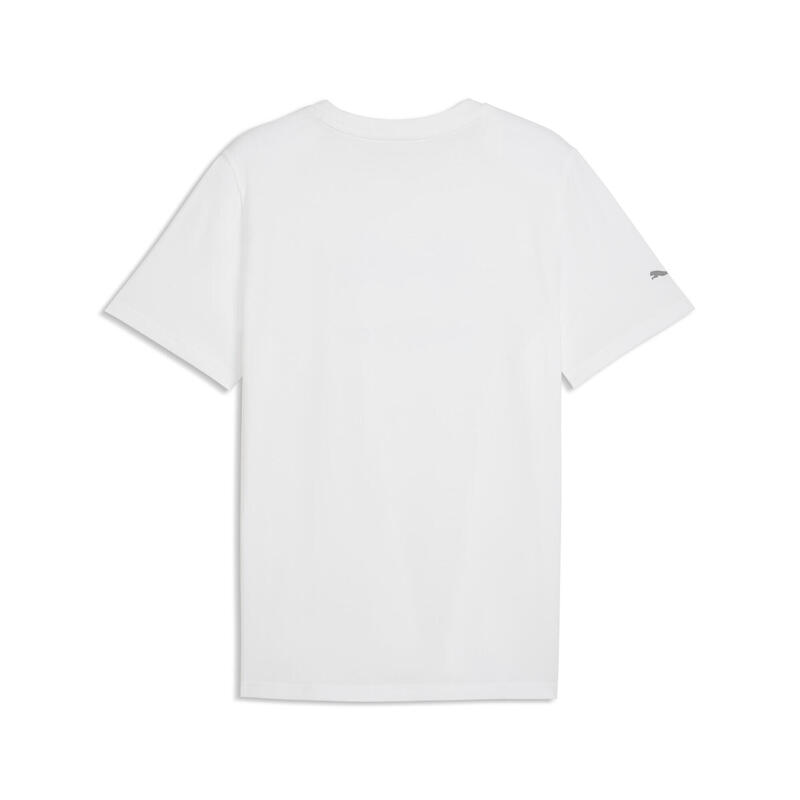 Tricou alergare bărbați mânecă scurtă M Motorsport Essentials, alb PUMA