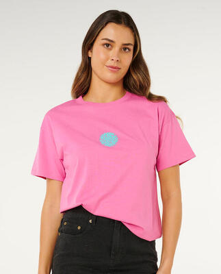 Rip curl icons of surf relaxed tee - super pink