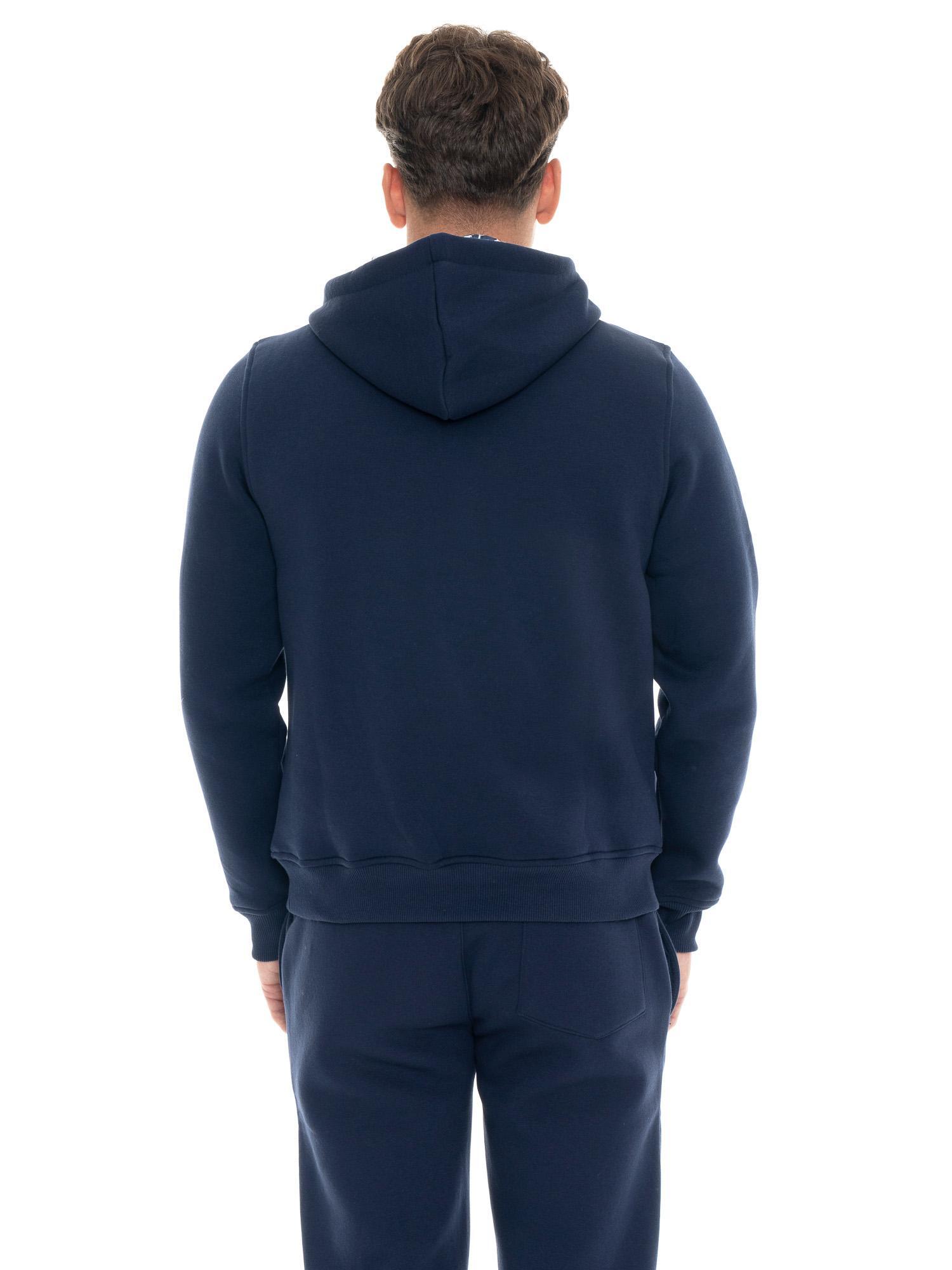 Sweat à capuche d'hiver pour homme avec petit logo Leone 1947 Soft Basic 4/5