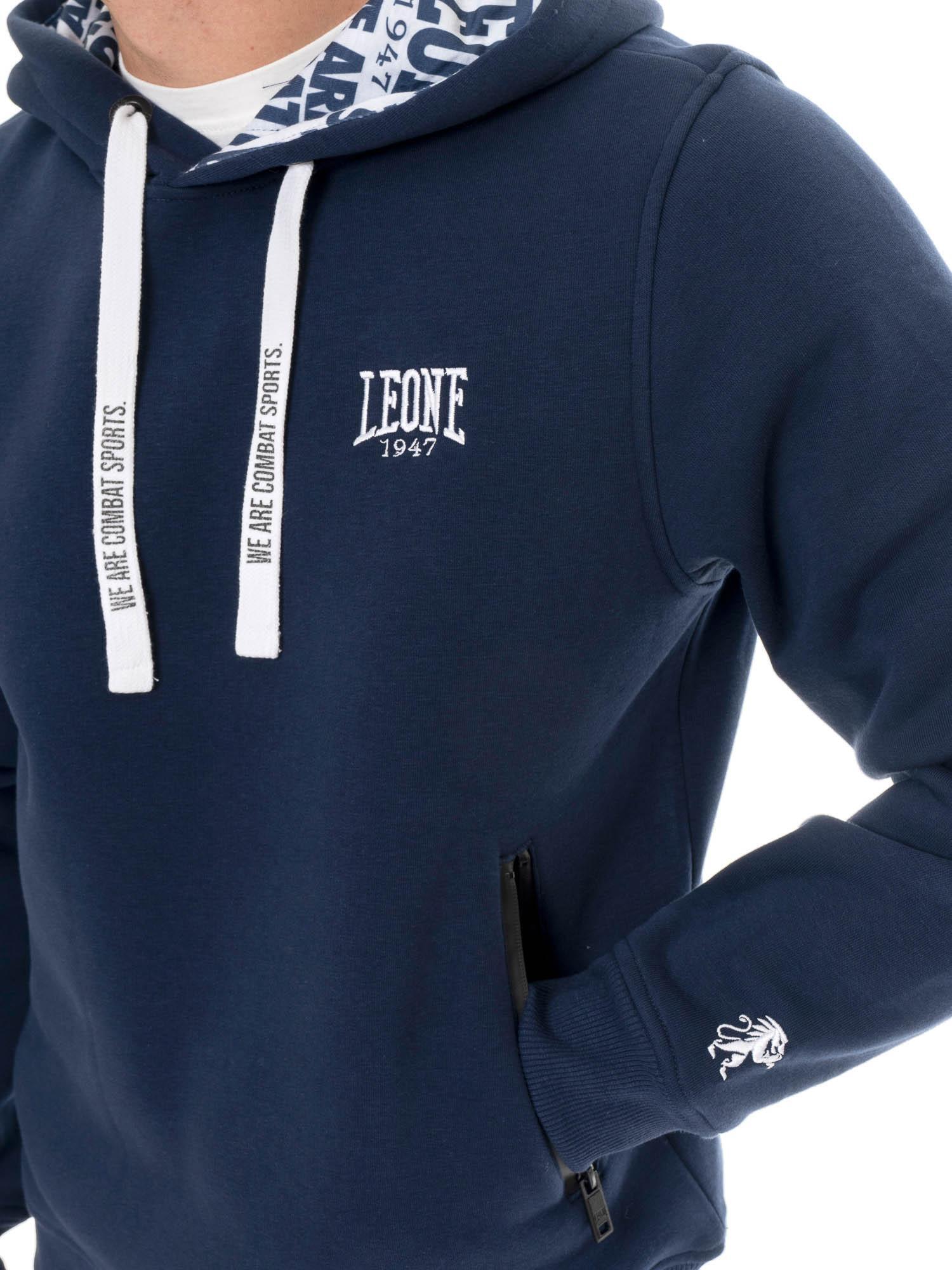 Sweat à capuche d'hiver pour homme avec petit logo Leone 1947 Soft Basic 3/5