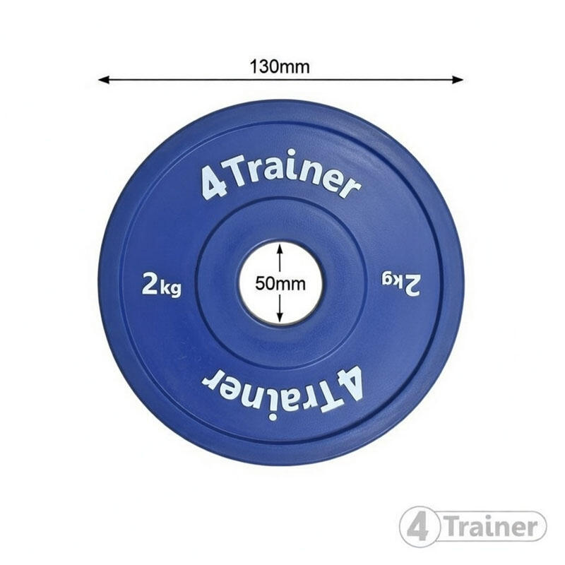 Mini Disque Olympique - Bumper - 2KG - 4TRAINER 2/3