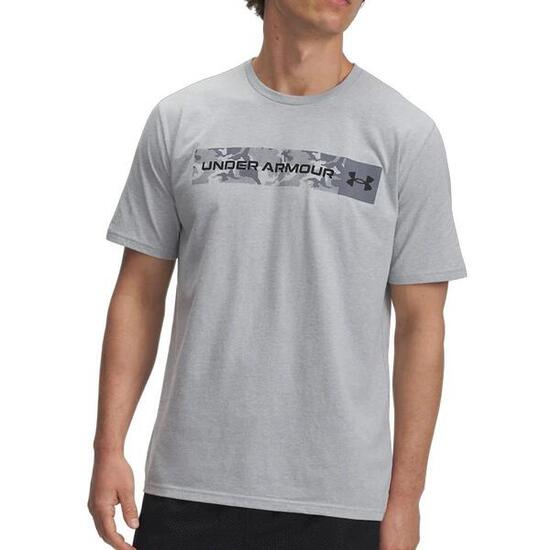 Under Armour Herren T-Shirt Camo Chest Stripe Dunkelbeige